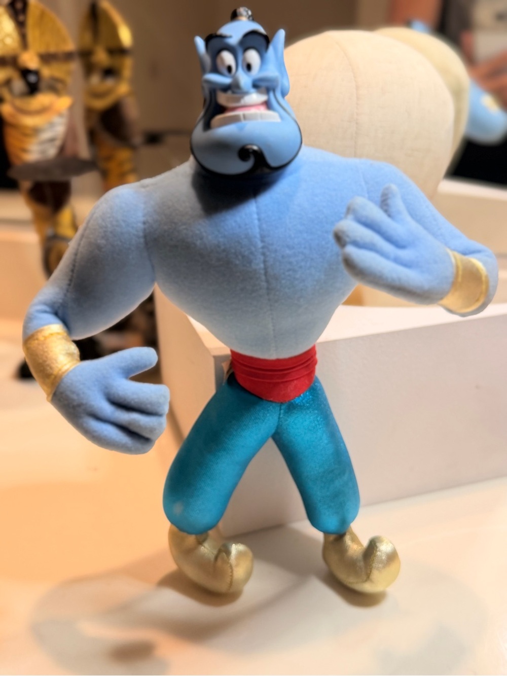 Disney Blue Genie Plush with Teal Pants and Red Sash